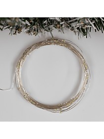 Гирлянда «Нить» 5 м роса, серебристая нить