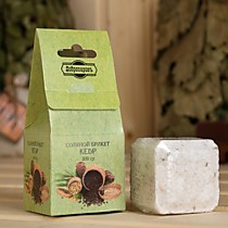 Соляной брикет куб "Кедр"