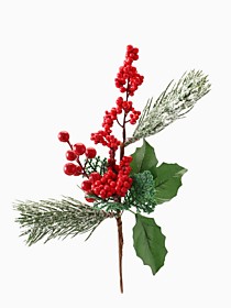 Еловая ветка декоративная «Зимнее волшебство. Очарование»