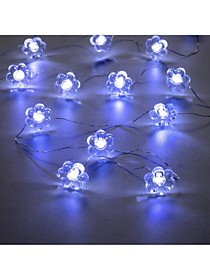 Гирлянда «Нить» 2 м роса с насадками «Цветок»