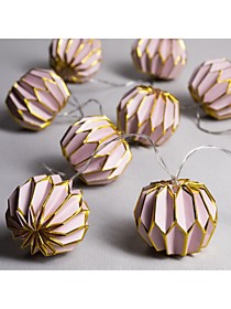 Гирлянда «Нить»  с насадками «Розовый фонарик»