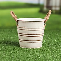 Кашпо «Ведерко полоски»