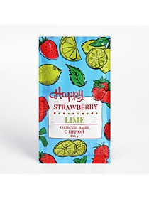 Соль для ванн с пеной So Happy клубника и лайм