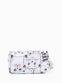 Косметичка на молнии объёмная «Кошки и коты»