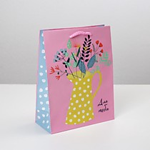 Пакет подарочный ламинированный With love