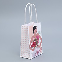 Пакет подарочный крафтовый «Лучшей»