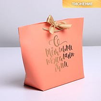 Пакет подарочный «С тёплыми пожеланиями»