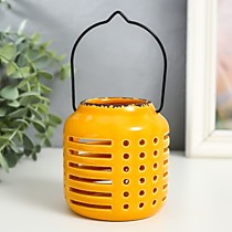 Подсвечник-фонарь на 1 свечу «Полосы и точки»