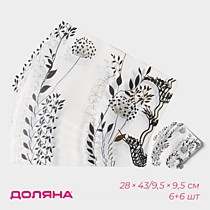 Салфетки сервировочные на стол Доляна «Укроп»