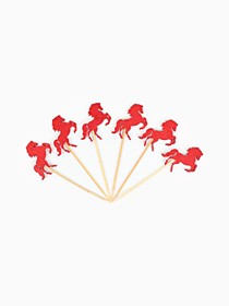 Шпажки для канапе «Красные лошадки»