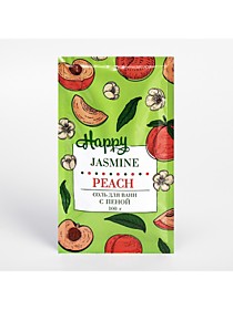 Соль для ванн с пеной Happy персик и жасмин, 100 г