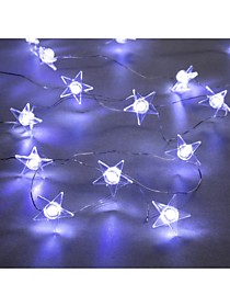 Гирлянда «Нить» 2 м роса с насадками «Звезда»